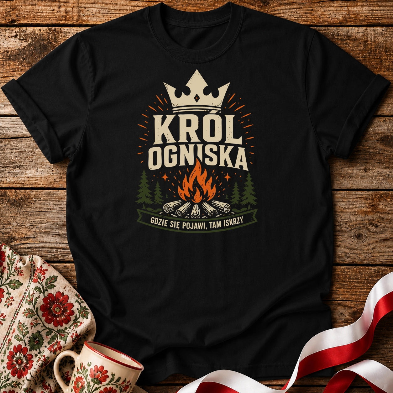 Król Ogniska Unisex T-Shirt