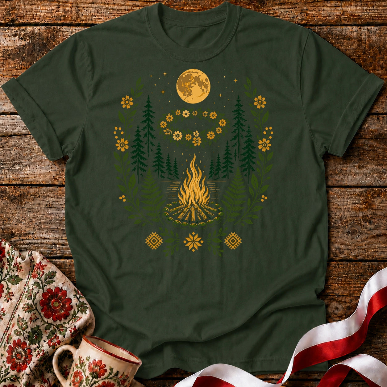 Noc Kupały Wreath Unisex T-Shirt