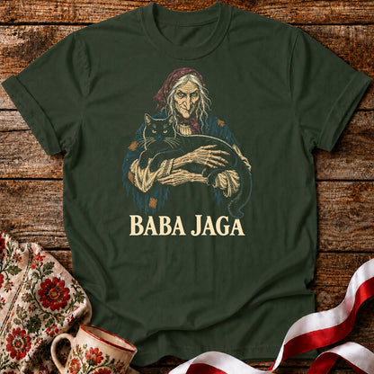 Baba Jaga Black Cat Unisex T-Shirt