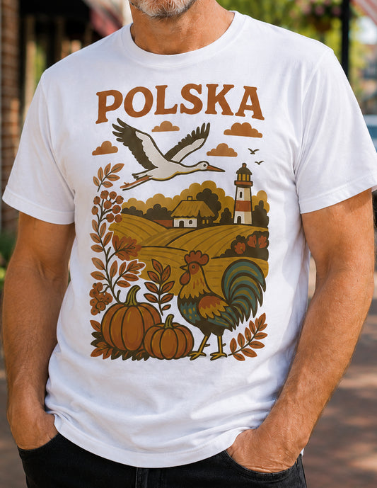 Polska Autumn Countryside Unisex T-Shirt