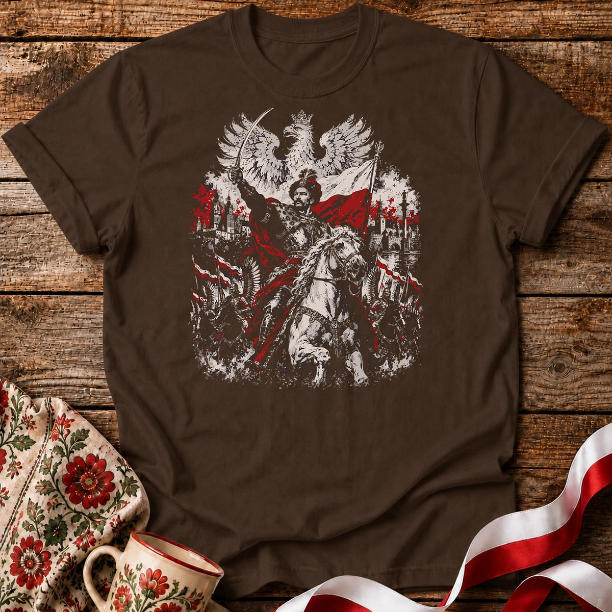 Jan III Sobieski and the Winged Hussars Unisex T-Shirt