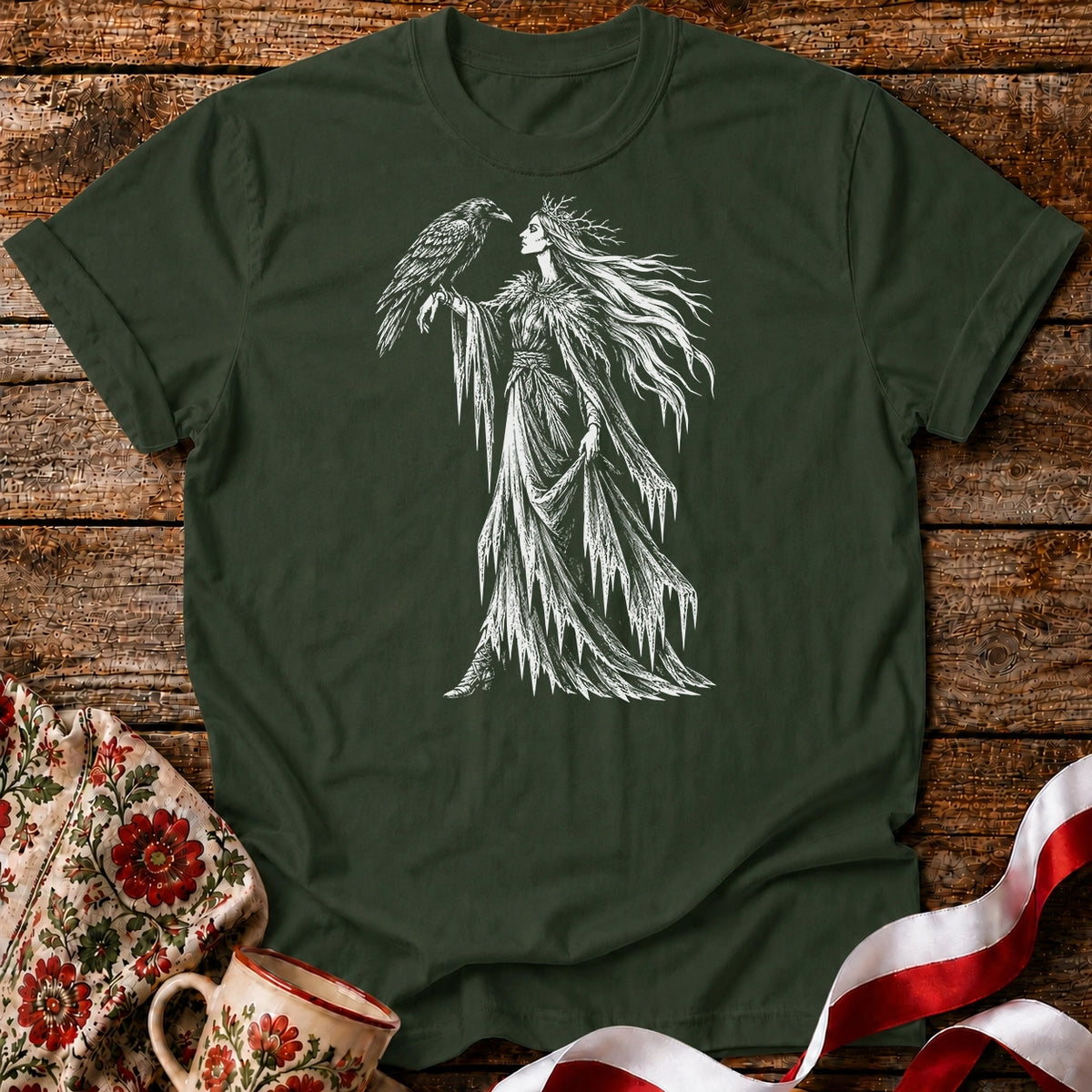 Marzanna and the Raven Unisex T-Shirt
