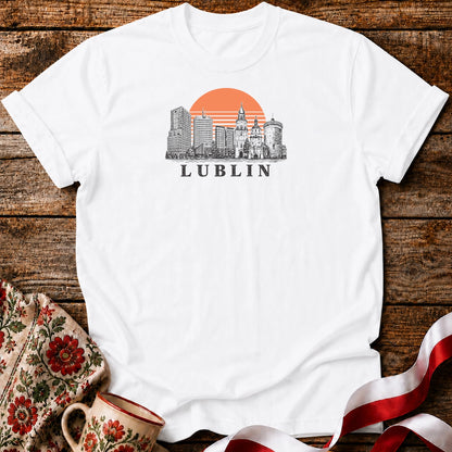Lublin Sunset Skyline Unisex T-Shirt