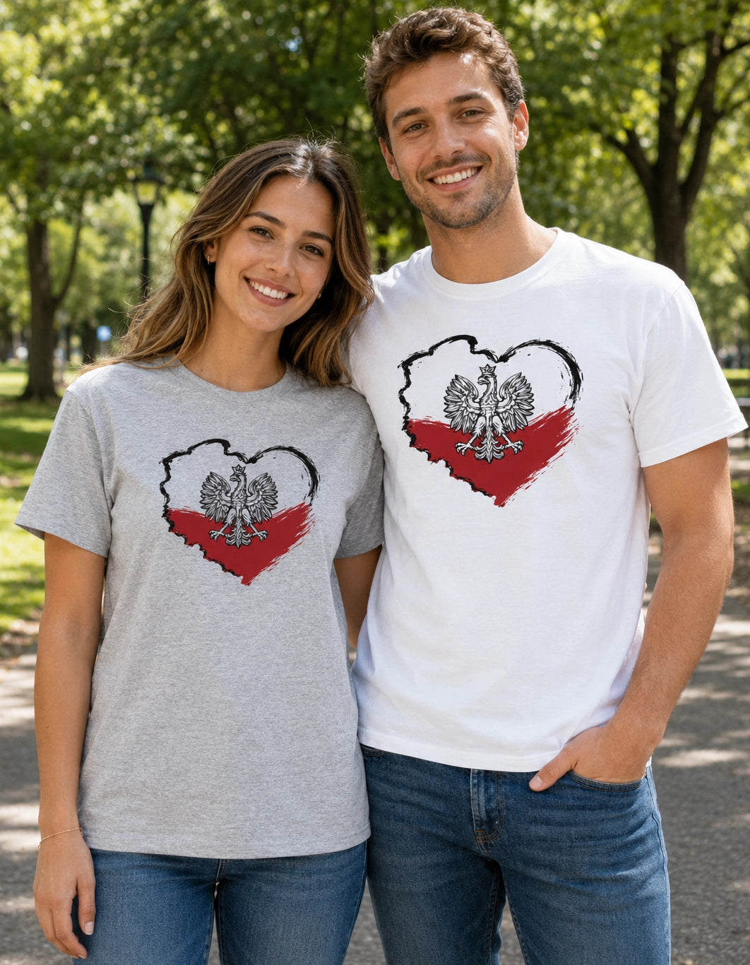 Polska Heart Map Unisex T-Shirt