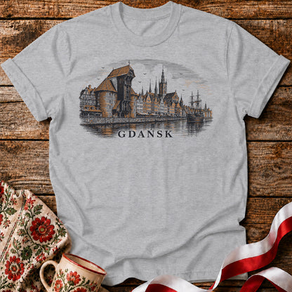 Gdańsk Skyline Polish City Unisex T-Shirt