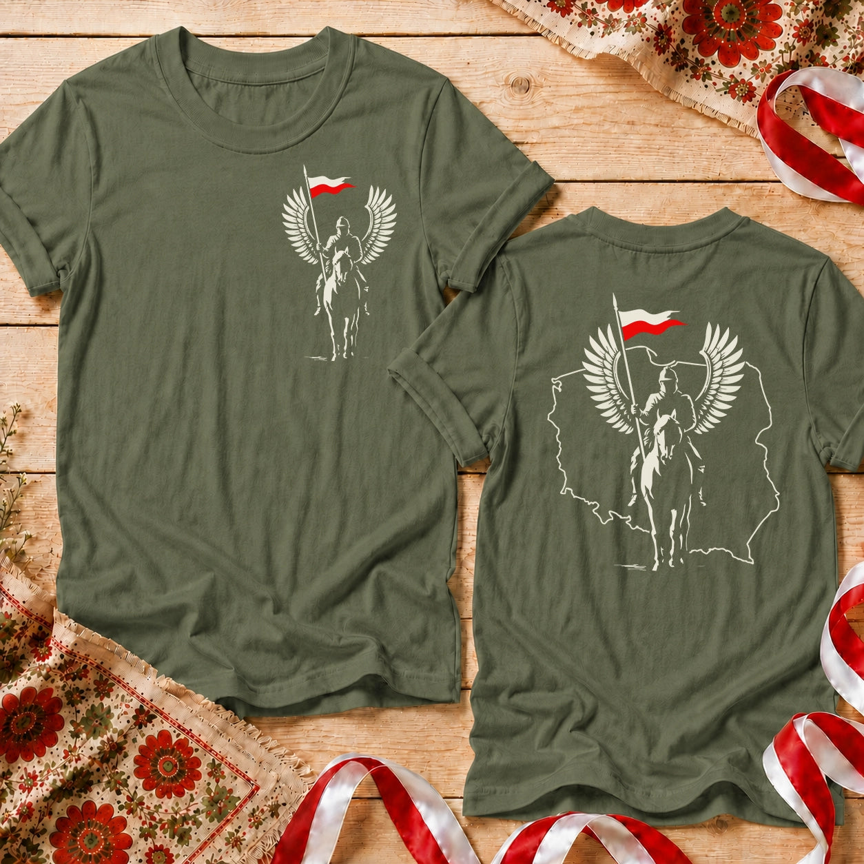 Polish Hussar Front Back Unisex T-Shirt