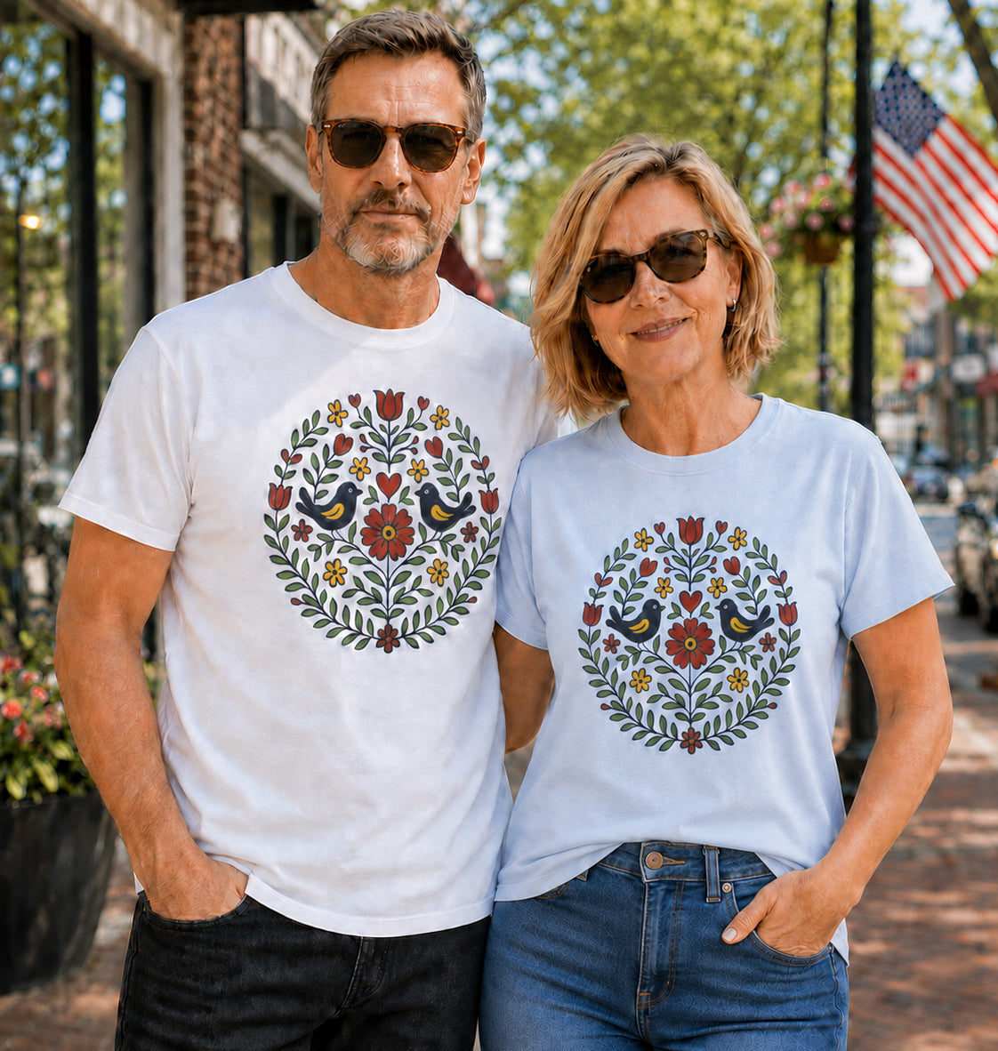 Slavic Folk Bloom Unisex T-Shirt