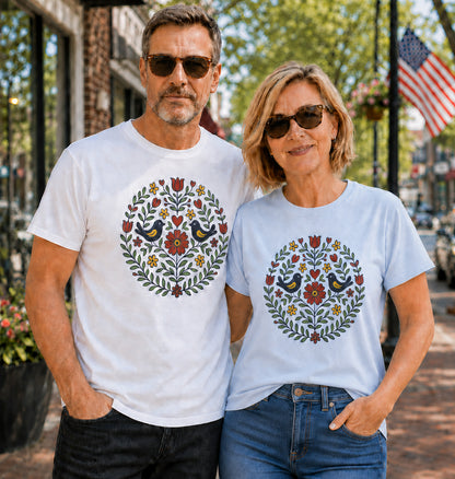 Slavic Folk Bloom Unisex T-Shirt