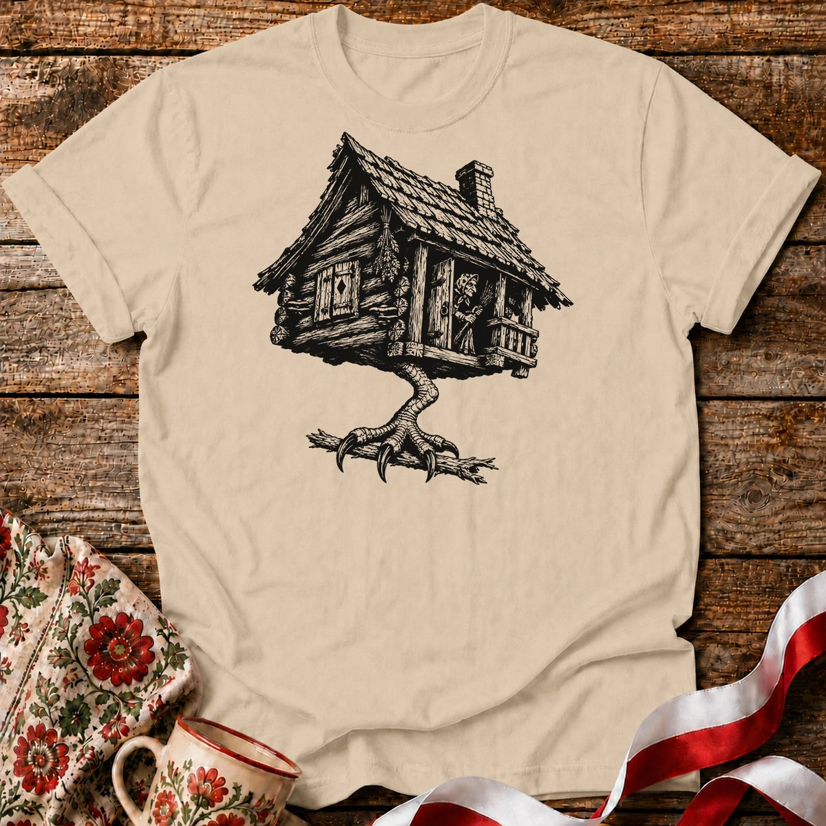 Baba Jaga Walking Hut Unisex T-Shirt