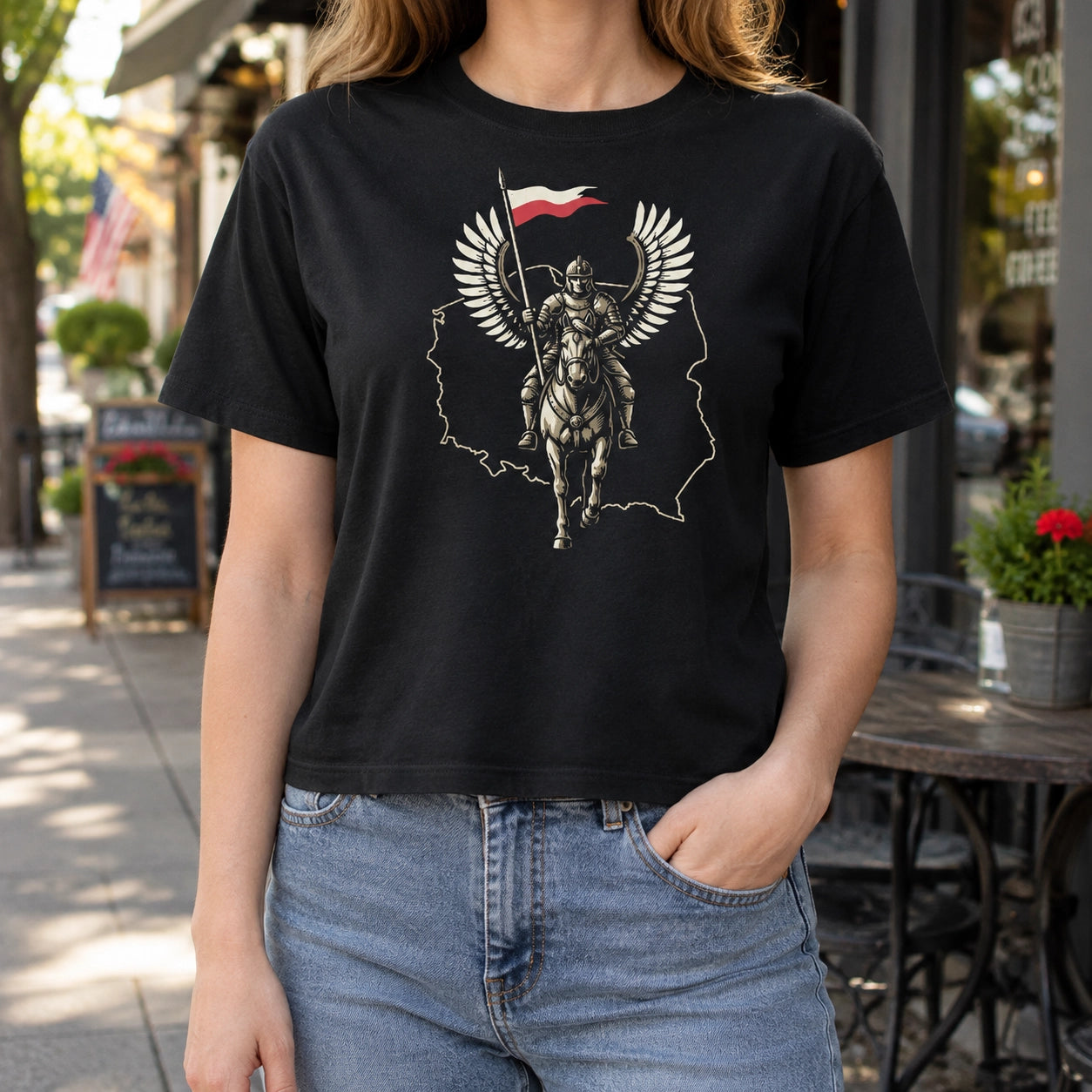 Polish Hussar Poland Women’s Heavyweight Boxy Tee