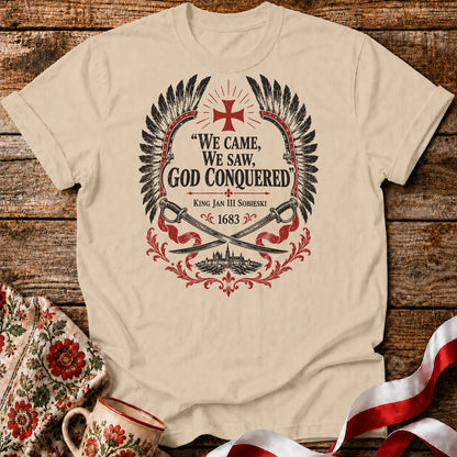 God Conquered Hussar Crest Unisex T-Shirt