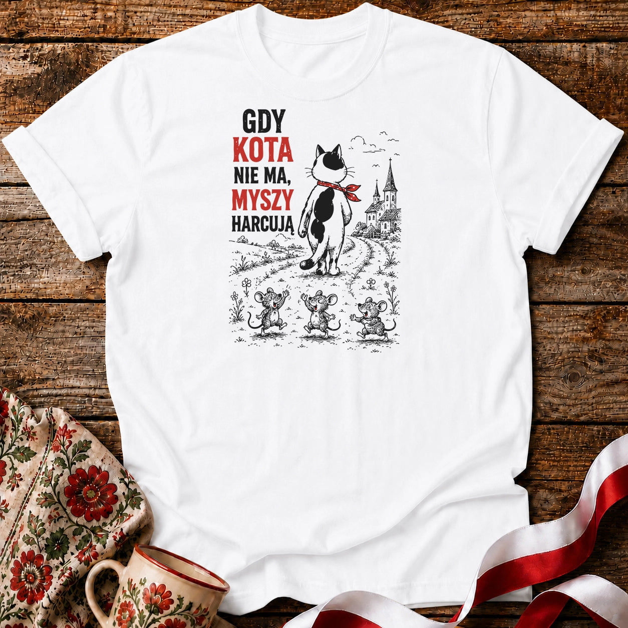 Gdy Kota Nie Ma Unisex T-Shirt