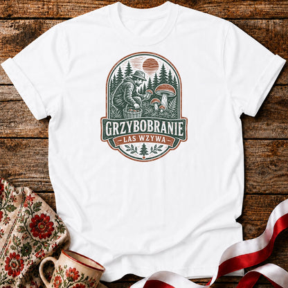 Grzybobranie Las Wzywa Unisex T-Shirt