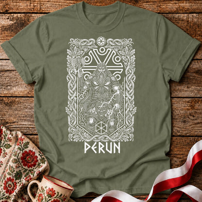 Perun Slavic God of Thunder Unisex T-shirt