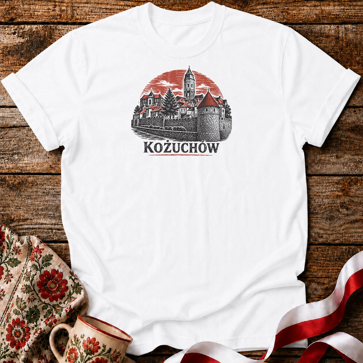 Kożuchów Sunset Skyline Unisex T-Shirt