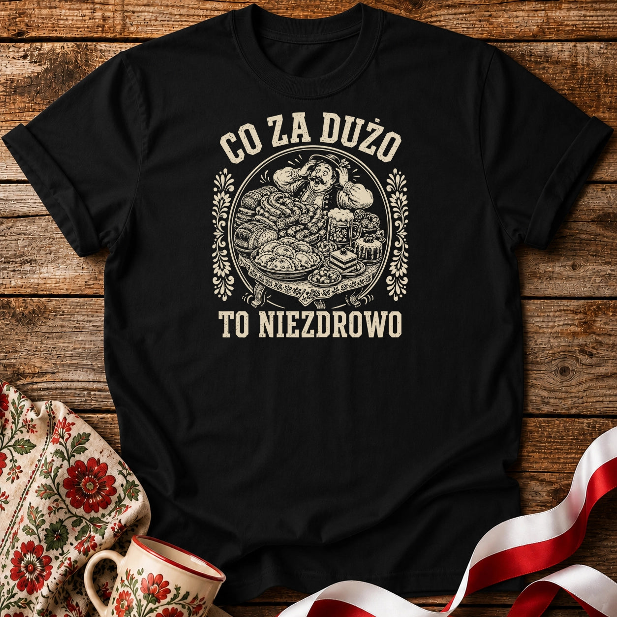 Co Za Dużo To Niezdrowo Unisex T-Shirt