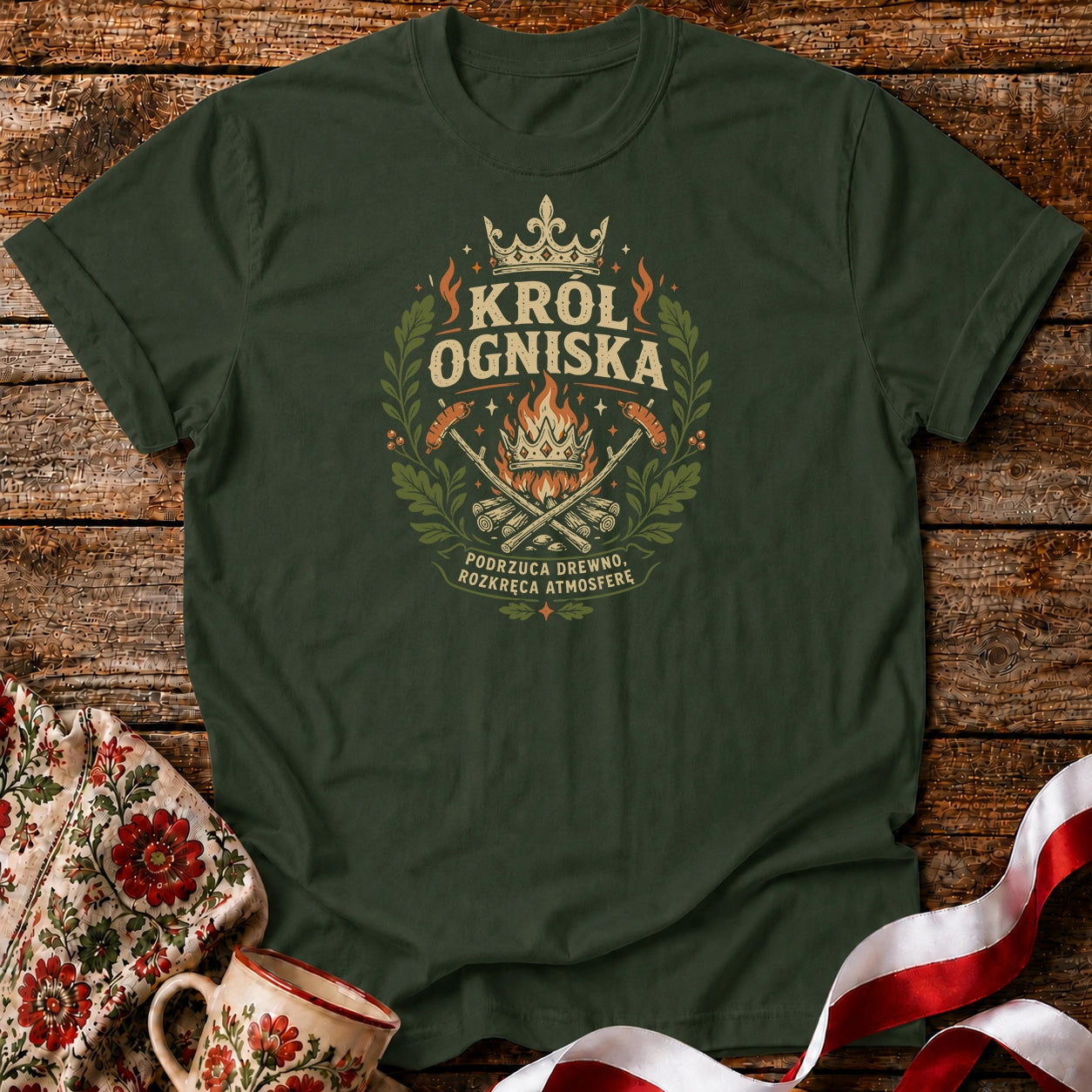 Król Ogniska Unisex T-Shirt