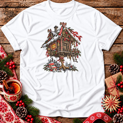 Christmas Baba Yaga Hut Unisex T-Shirt