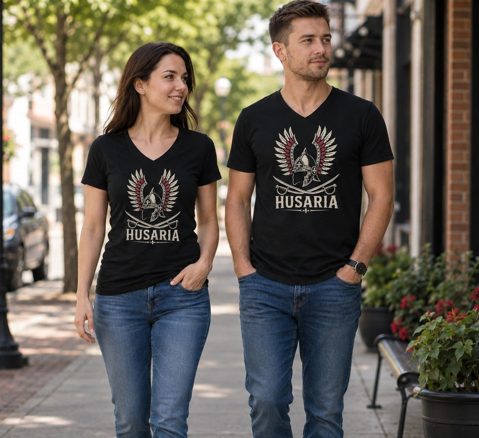 Husaria Winged Helmet Unisex V-Neck T-Shirt