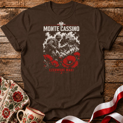 Monte Cassino Czerwone Maki Unisex T-Shirt