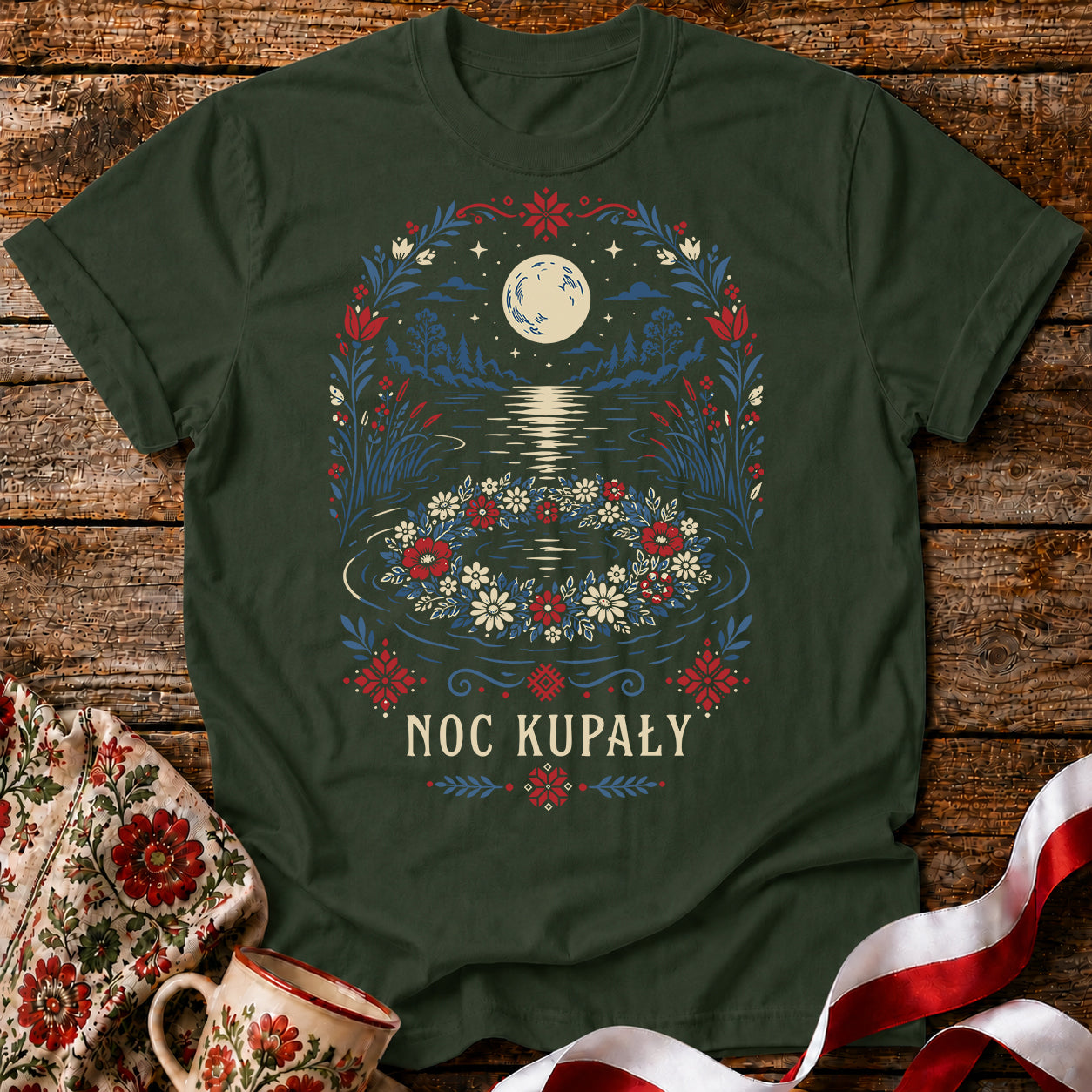Noc Kupały Slavic Folklore T-Shirt