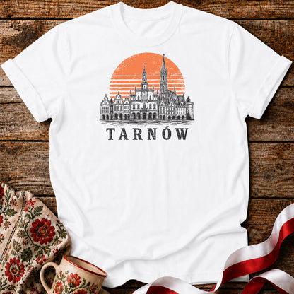 Tarnów Sunset Skyline Polish City Unisex T-Shirt