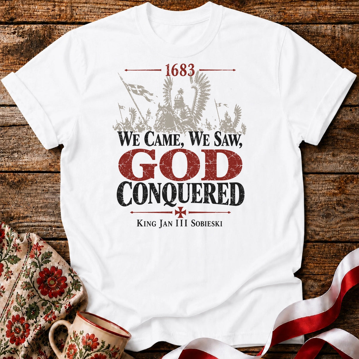1683 God Conquered Charge Unisex T-Shirt