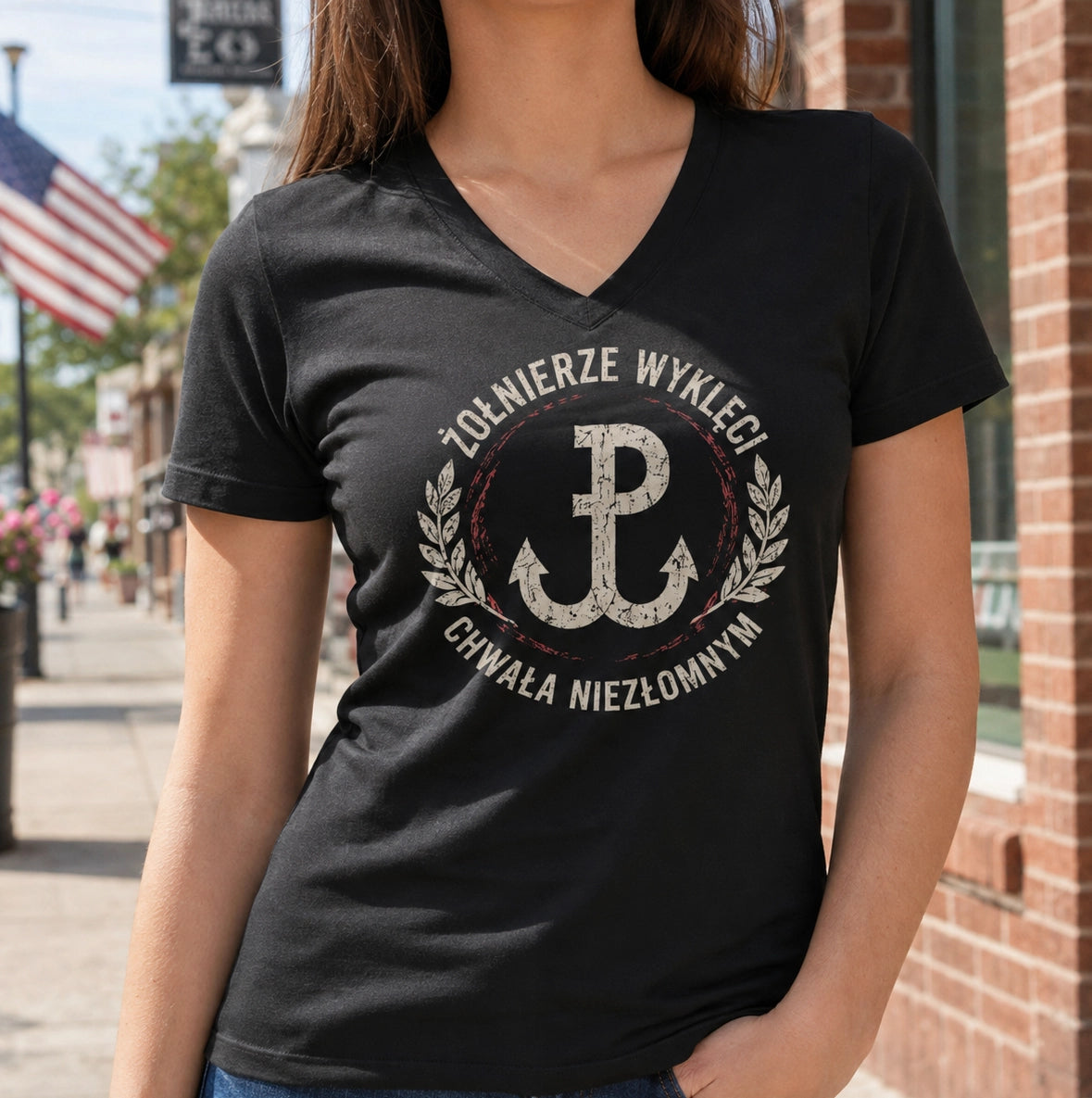 Żołnierze Wyklęci Unisex V-Neck T-Shirt