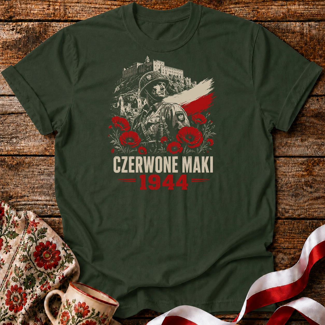 Czerwone Maki 1944 Unisex T-Shirt