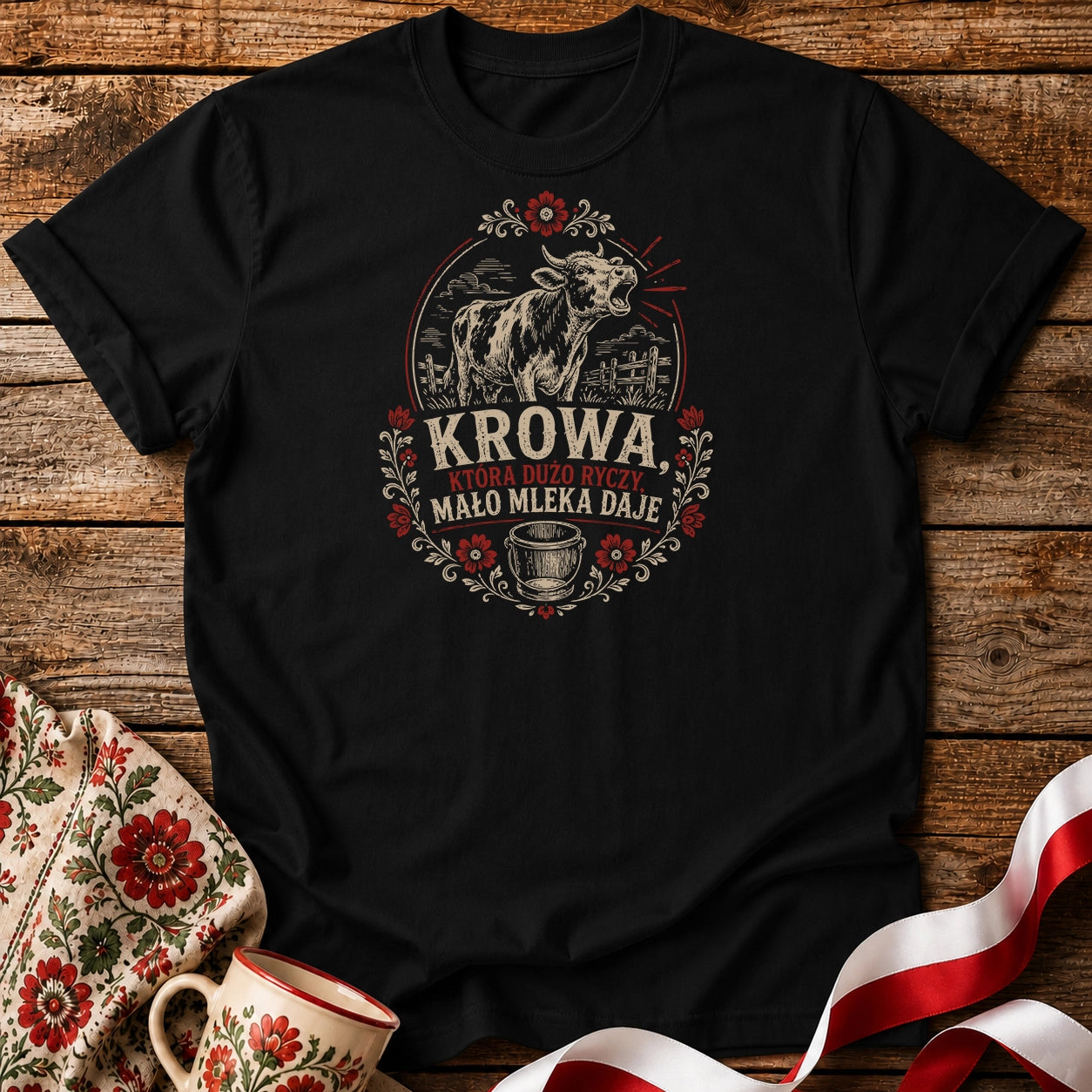 Krowa Która Dużo Ryczy Unisex T-Shirt