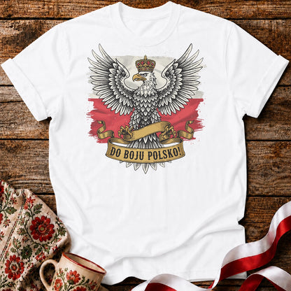 Do Boju Polsko Eagle on Flag Unisex T-shirt