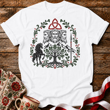 Triglav Triquetra Slavic Mythology Unisex T-Shirt
