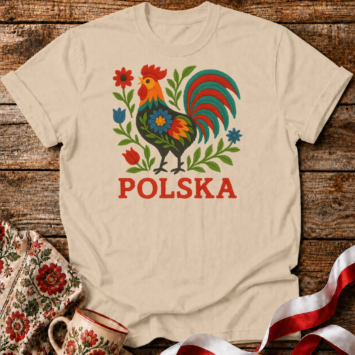 Slavic Folk Rooster Unisex T-Shirt
