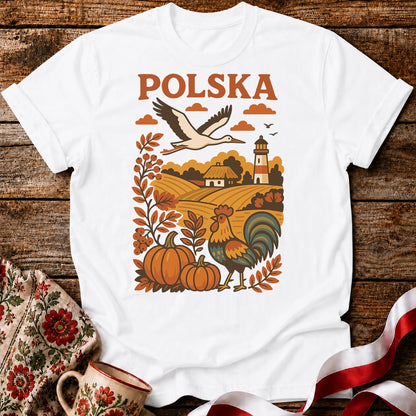 Polska Autumn Countryside Unisex T-Shirt