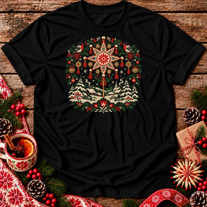 Polish Christmas Star Unisex T-Shirt