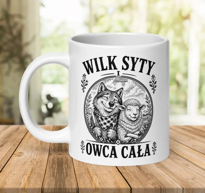 Wilk Syty I Owca Cała Mug