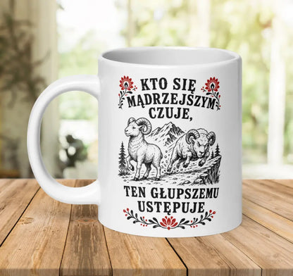 Mądrzejszy Ustępuje Mug