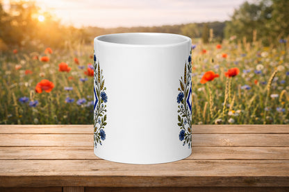 Mokosz Folk Mug - Slavic Floral Coffee Cup