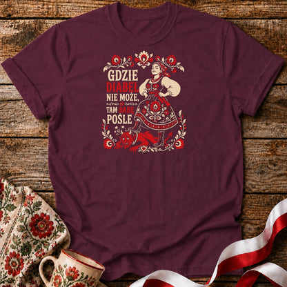 Gdzie Diabeł Nie Może Unisex T-Shirt