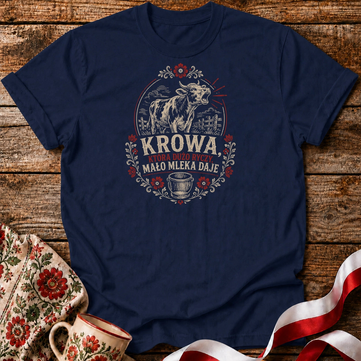 Krowa Która Dużo Ryczy Unisex T-Shirt