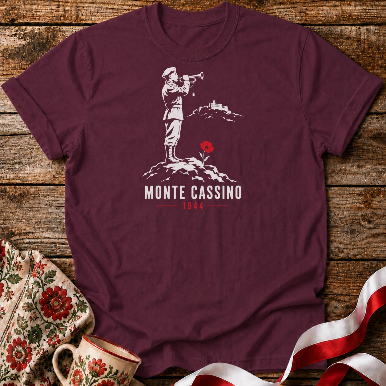Monte Cassino Bugler Unisex T-Shirt