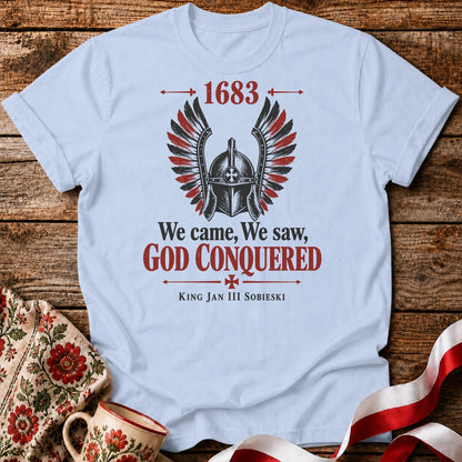 God Conquered 1683 Helmet Unisex T-Shirt