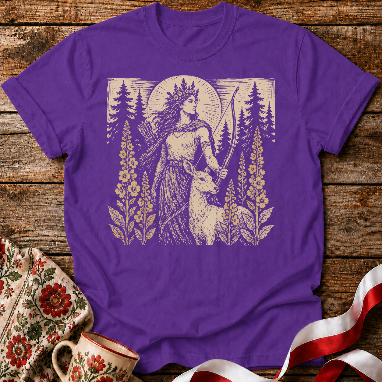Dziewanna Forest Goddess Unisex T-Shirt