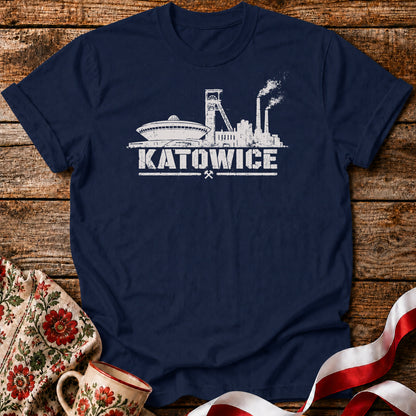 Katowice Industrial Skyline Polish City Unisex T-Shirt