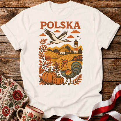 Polska Autumn Countryside Unisex T-Shirt