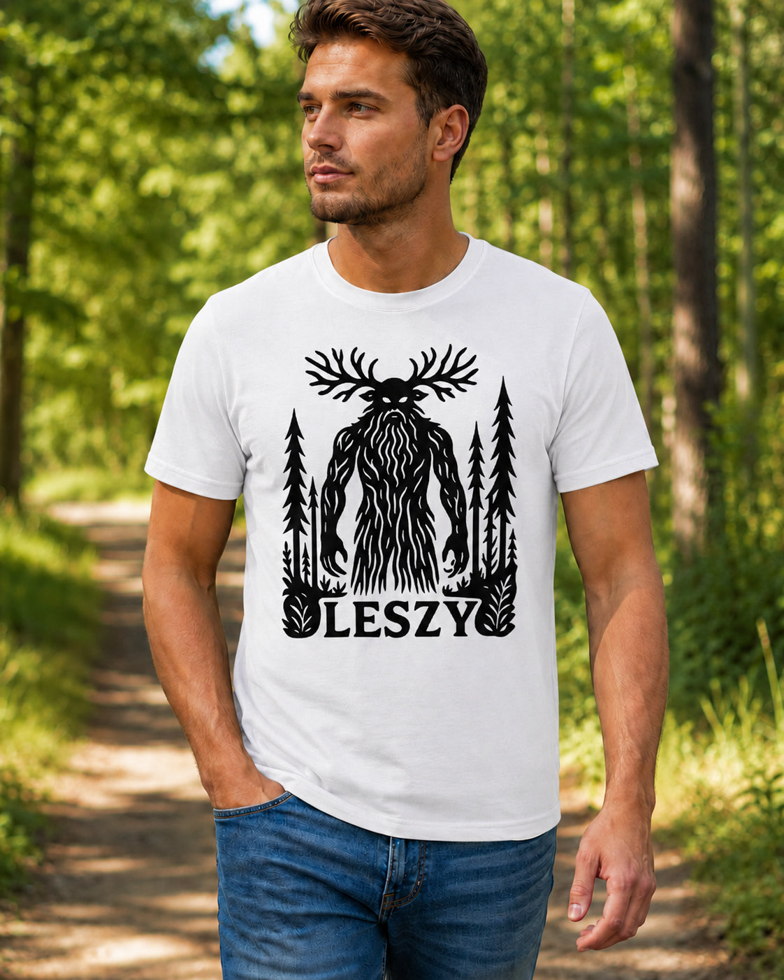 Leszy Slavic Forest Spirit Unisex T-Shirt