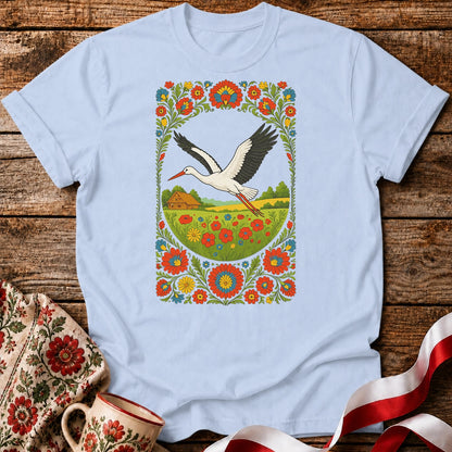 Slavic Stork Symbol Unisex T-Shirt
