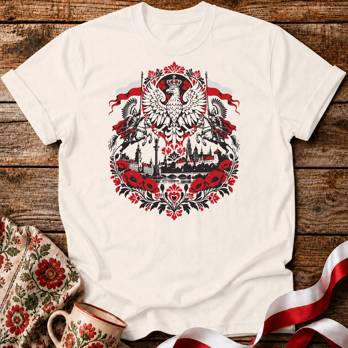 Polish Eagle and Winged Hussars Unisex T-Shirt