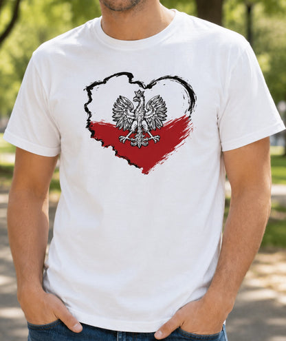 Polska Heart Map Unisex T-Shirt