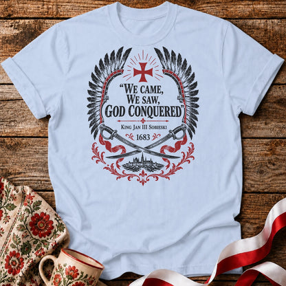 God Conquered Hussar Crest Unisex T-Shirt